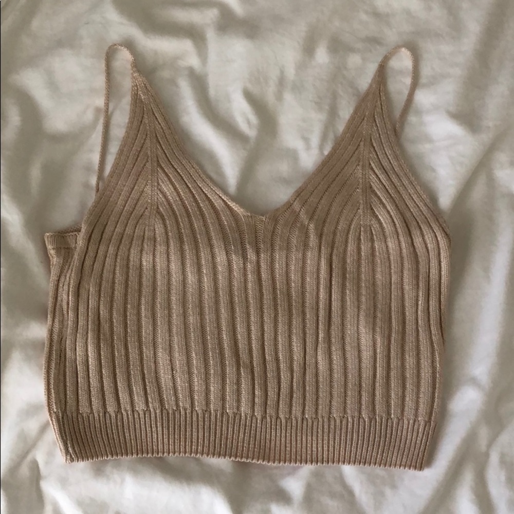 Knit Tan Tank